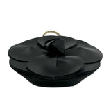 CHANEL: Leather Camellia Flower Bag