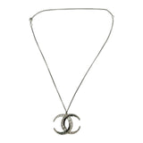 CHANEL: Baguette Crystal CC Dubai Moon Pendant Necklace
