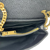 SAINT LAURENT: Quilted Fabric Small LouLou