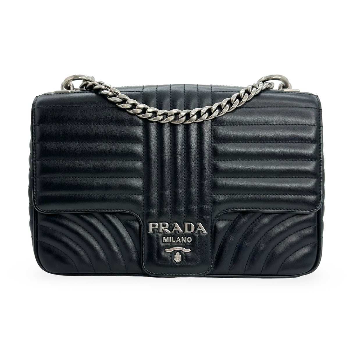 PRADA: Diagramme Medium Flap Chain Bag