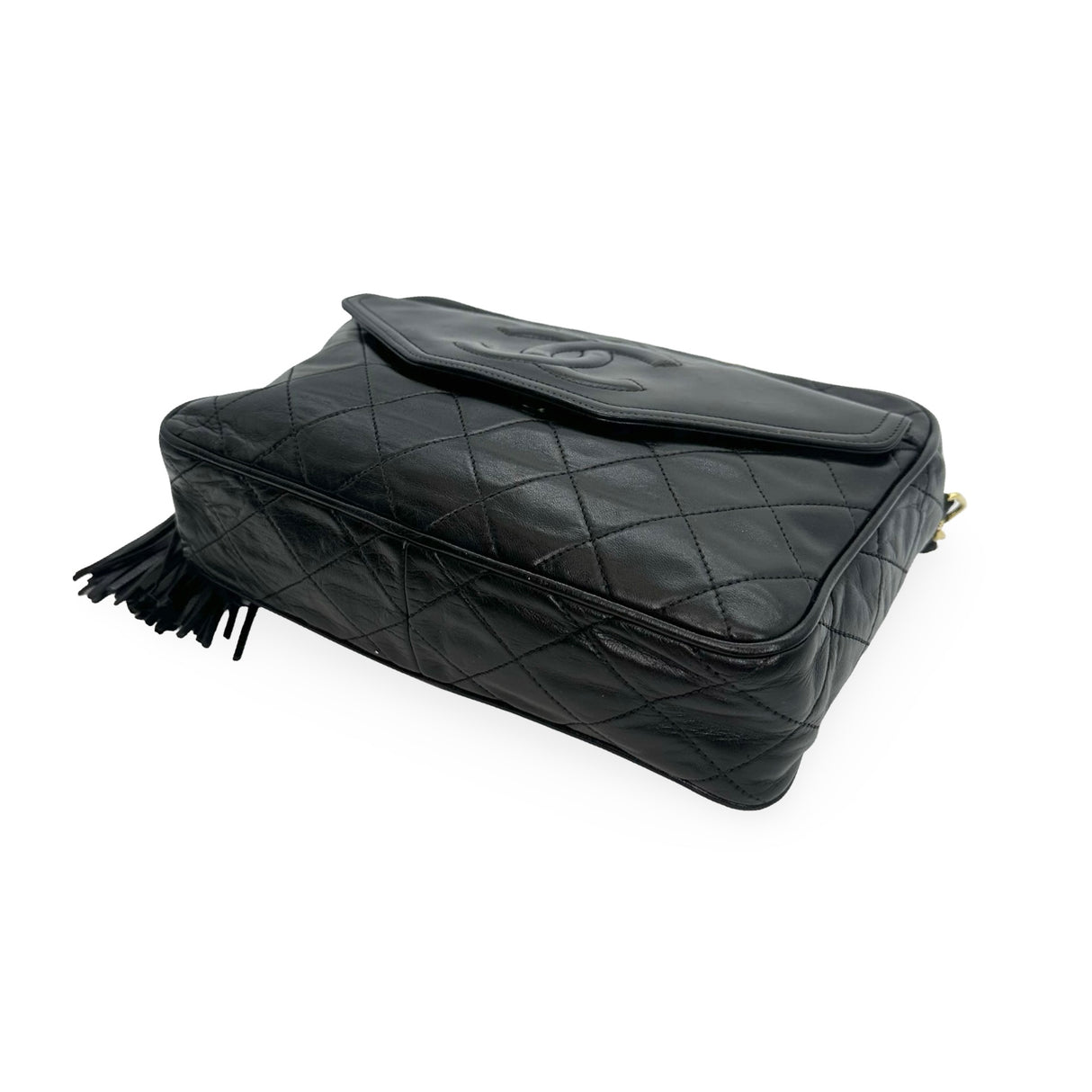 CHANEL: Quilted Lambskin Front Pocket Camera Bag