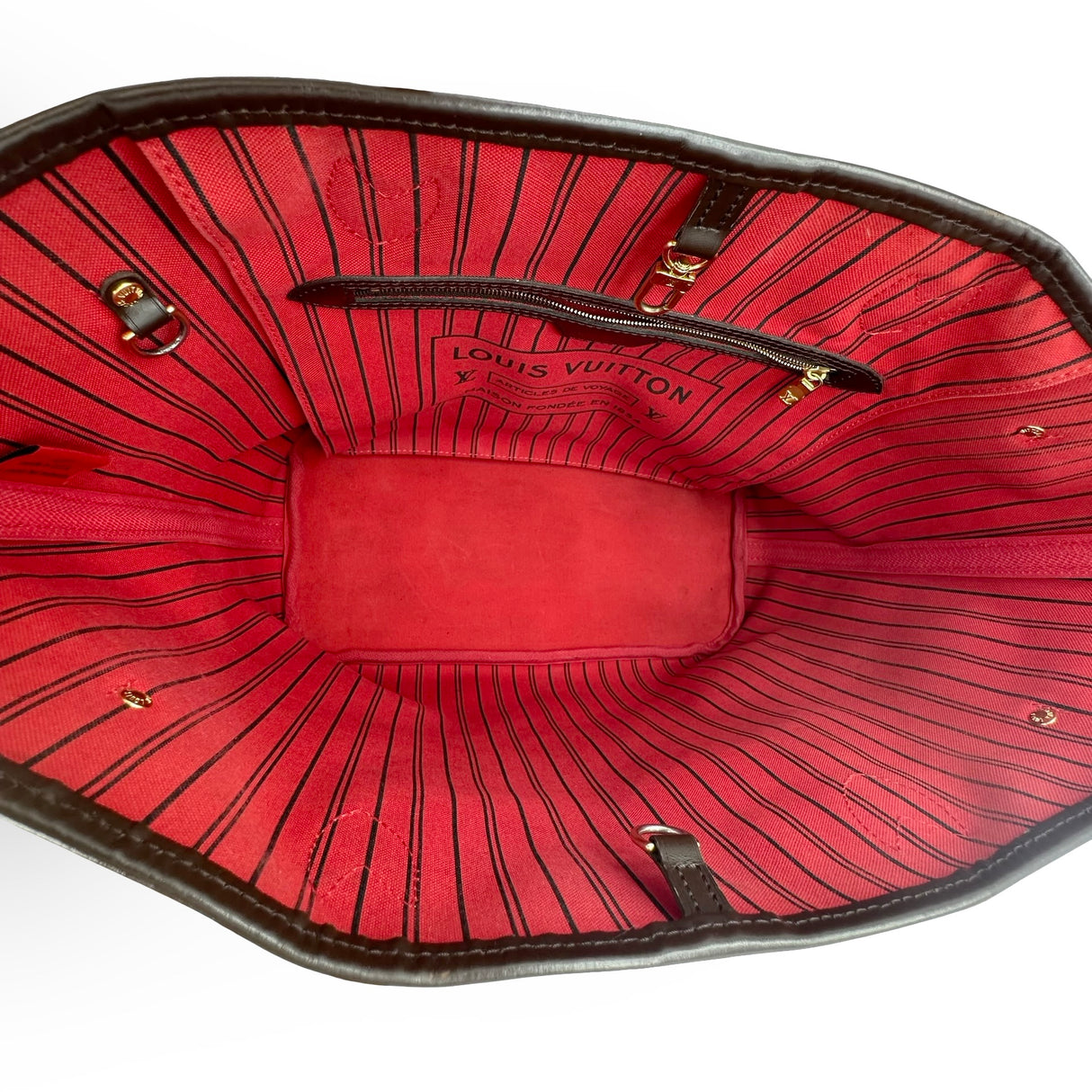 LOUIS VUITTON: Damier Ebene Neverfull MM