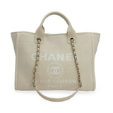 CHANEL: Tweed Canvas Small Deauville Tote