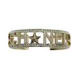 CHANEL: Crystal Star Cuff Bracelet