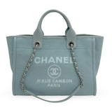 CHANEL: Tweed Canvas Small Deauville Tote