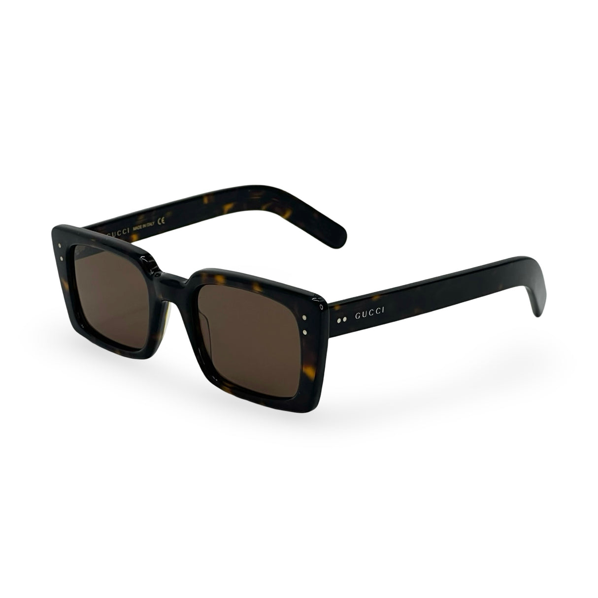 GUCCI: Square Tortoiseshell Sunglasses