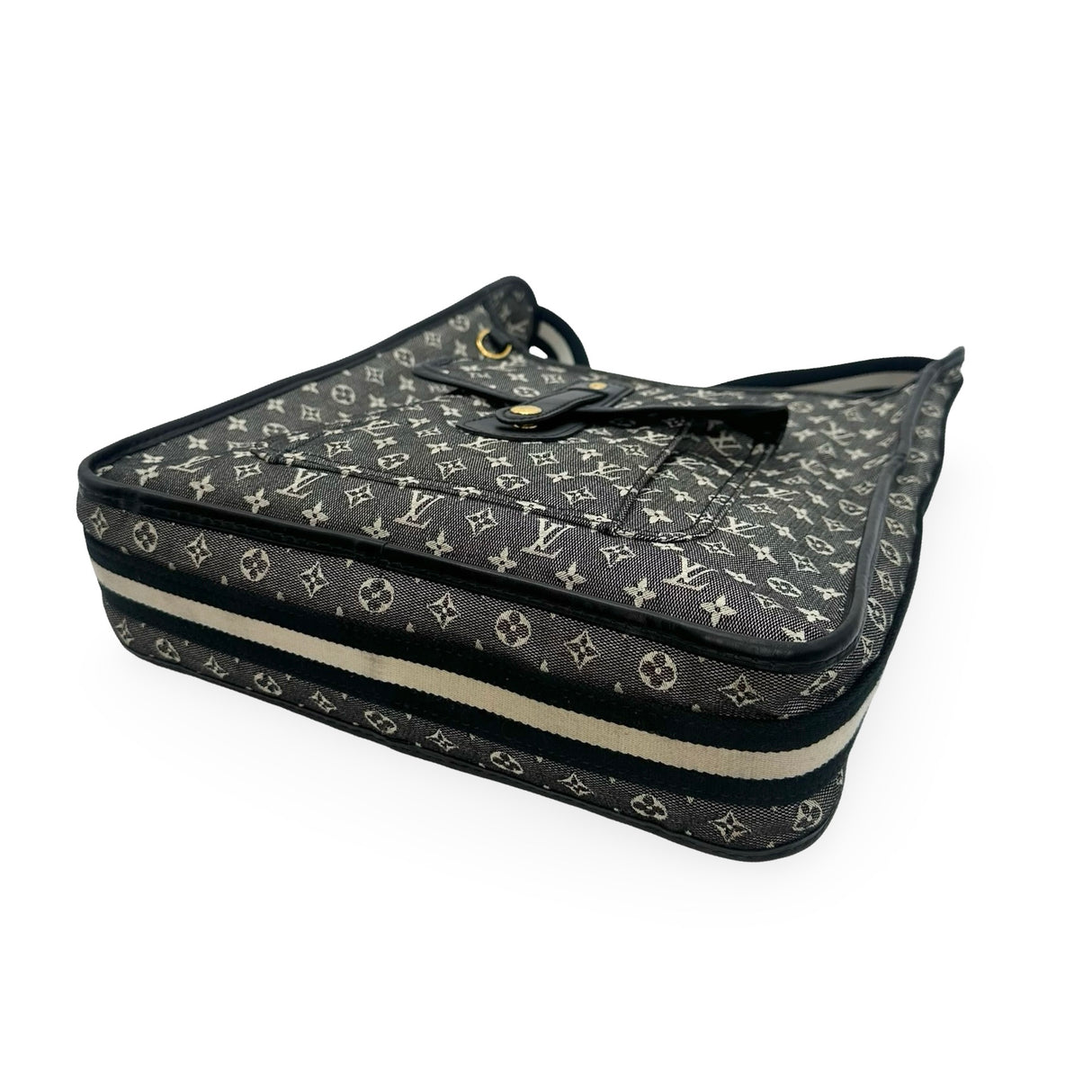 LOUIS VUITTON: Denim Monogram Mary Kate Mini Lin Messenger