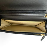 CHANEL: Lambskin CC Lucky Charms Classic Wallet on a Chain