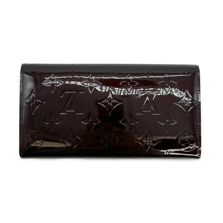 LOUIS VUITTON: Monogram Vernis Sarah Wallet