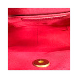 Quilted Calfskin Chain Top Handle Square Flap Bag