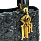 Cannage Calfskin Small Badges Lady Dior