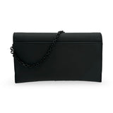 CHRISTIAN DIOR: Ultramatte Small Saddle Wallet with Chain