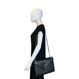 SAINT LAURENT: Triquilt Grain de Poudre Large Envelope Flap Bag