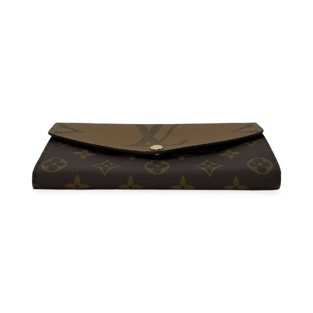 LOUIS VUITTON: Monogram Reverse Sarah Wallet