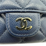 Quilted Caviar Classic CC Card Holder