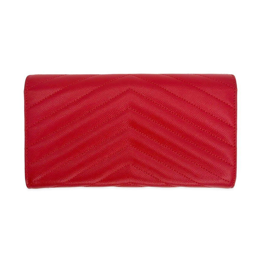 Quilted Grain de Poudre Cassandre Large Flap Wallet