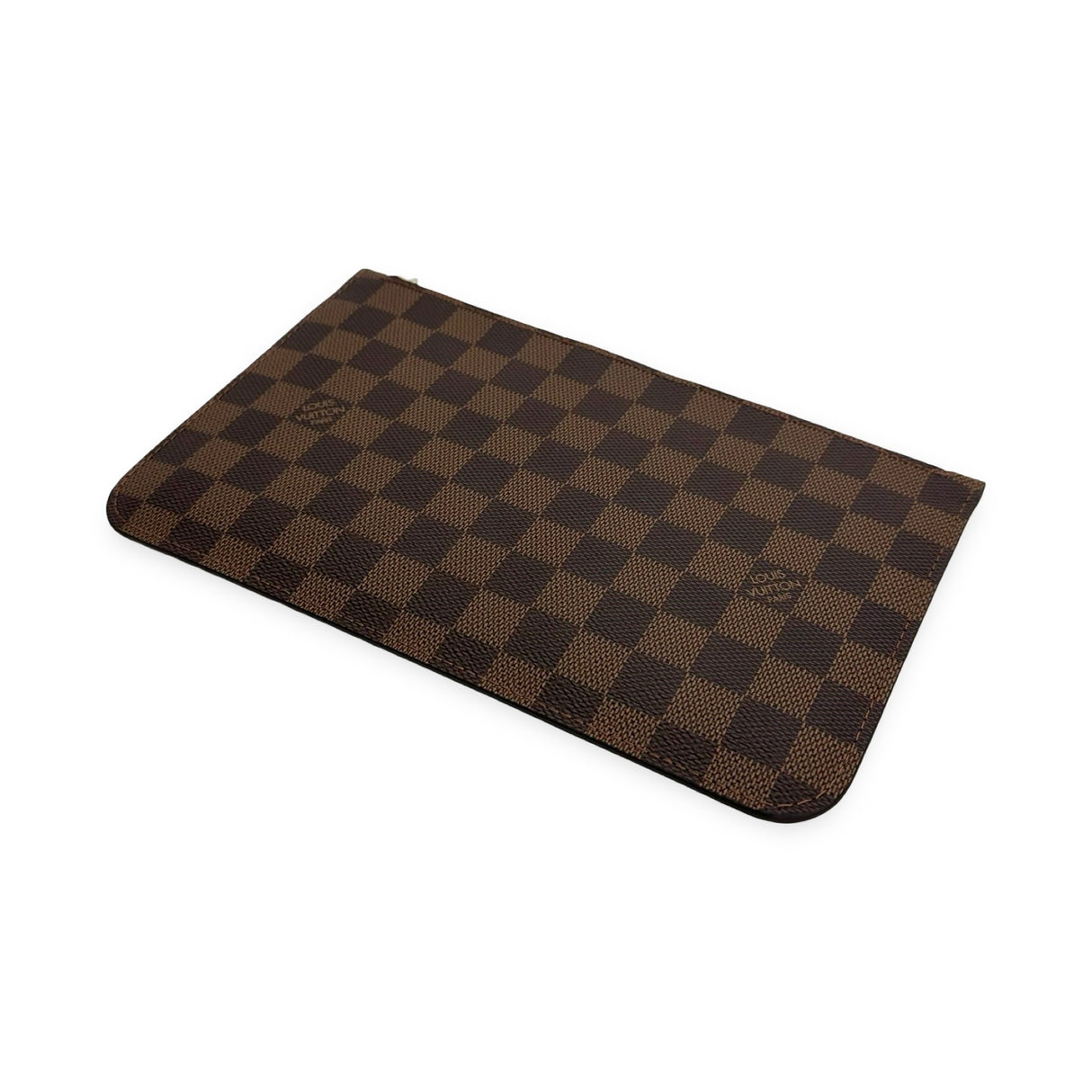 LOUIS VUITTON: Damier Ebene Neverfull Pochette