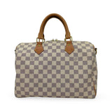 LOUIS VUITTON: Damier Azur Speedy Bandouliere 30