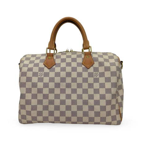 LOUIS VUITTON: Damier Azur Speedy Bandouliere 30