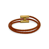 HERMES: Swift Calfskin Tournis Tresse Bracelet
