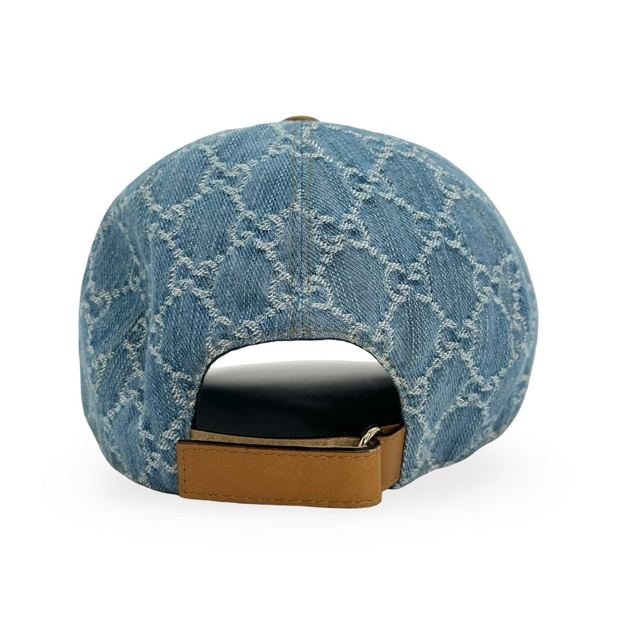 GUCCI: GG Denim Canvas Baseball Cap