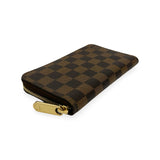 LOUIS VUITTON: Damier Ebene Zippy Compact Wallet