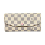 LOUIS VUITTON: Damier Azur Emilie Wallet