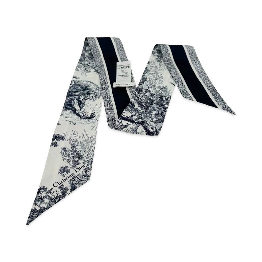 Silk Toile de Jouy Sauvage Mitzah Scarf