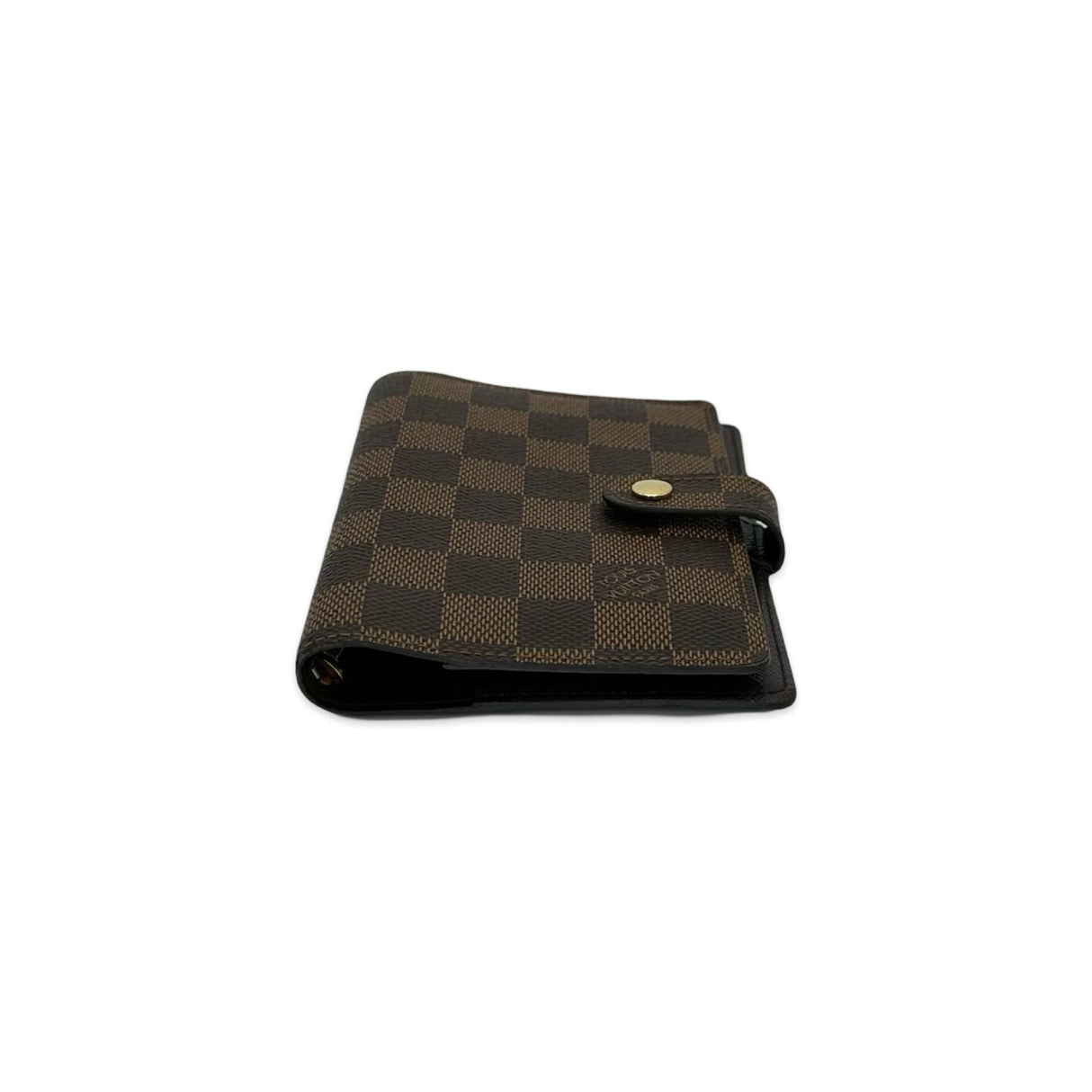 LOUIS VUITTON: Damier Ebene Small Ring Agenda Cover