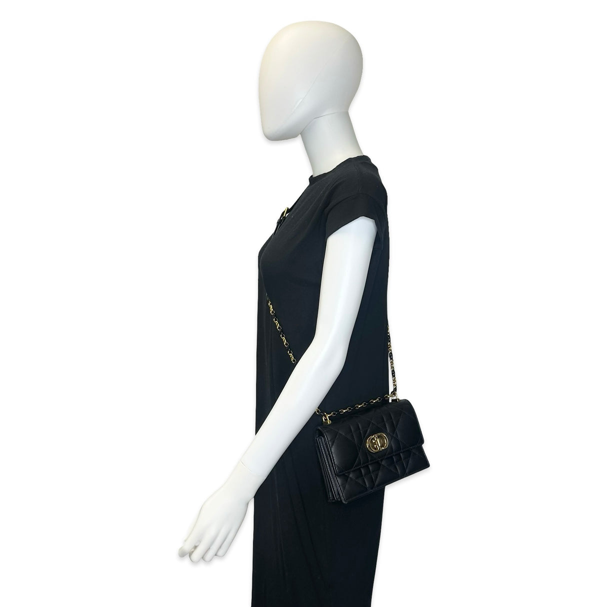 CHRISTIAN DIOR: Macrocannage Miss Caro Mini Bag