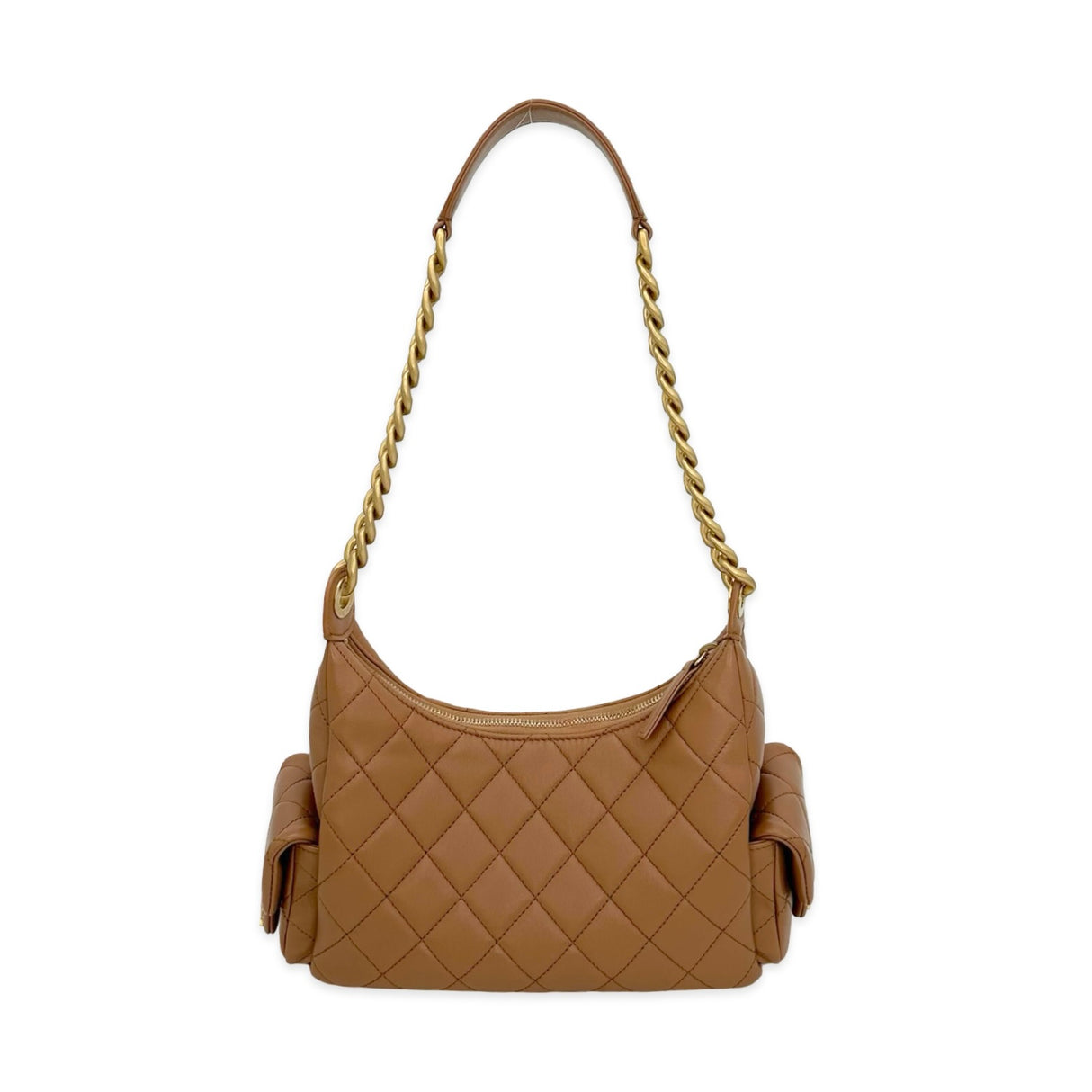 CHANEL: Quilted Lambskin Trendy Pocket Hobo Bag