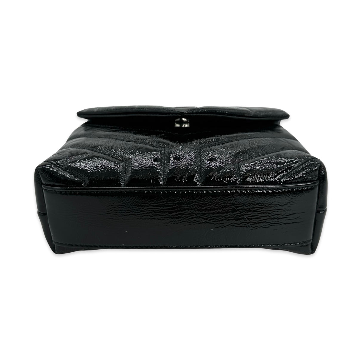 SAINT LAURENT: Quilted Patent Toy Loulou
