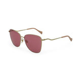 GUCCI: Pink Oversized Cat Eye Sunglasses