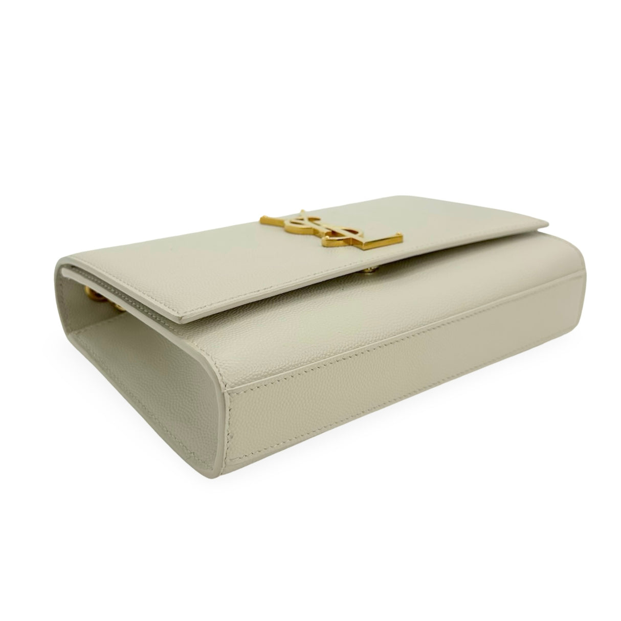 SAINT LAURENT: Grain de Poudre Small Kate Chain Bag