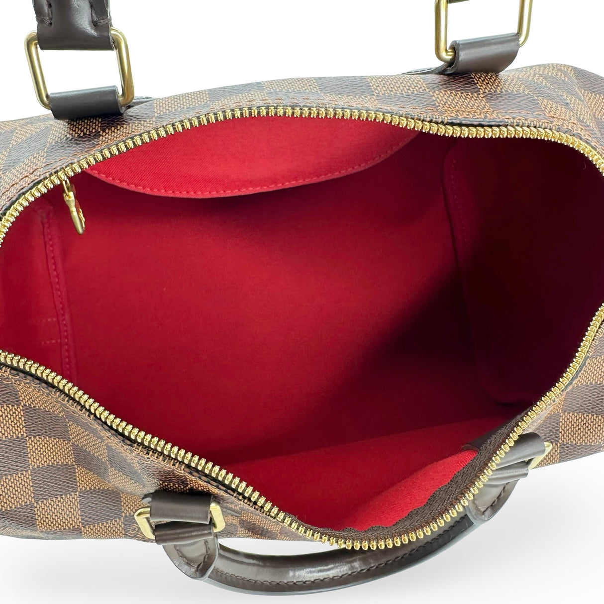 LOUIS VUITTON: Damier Ebene Speedy Bandouliere 30