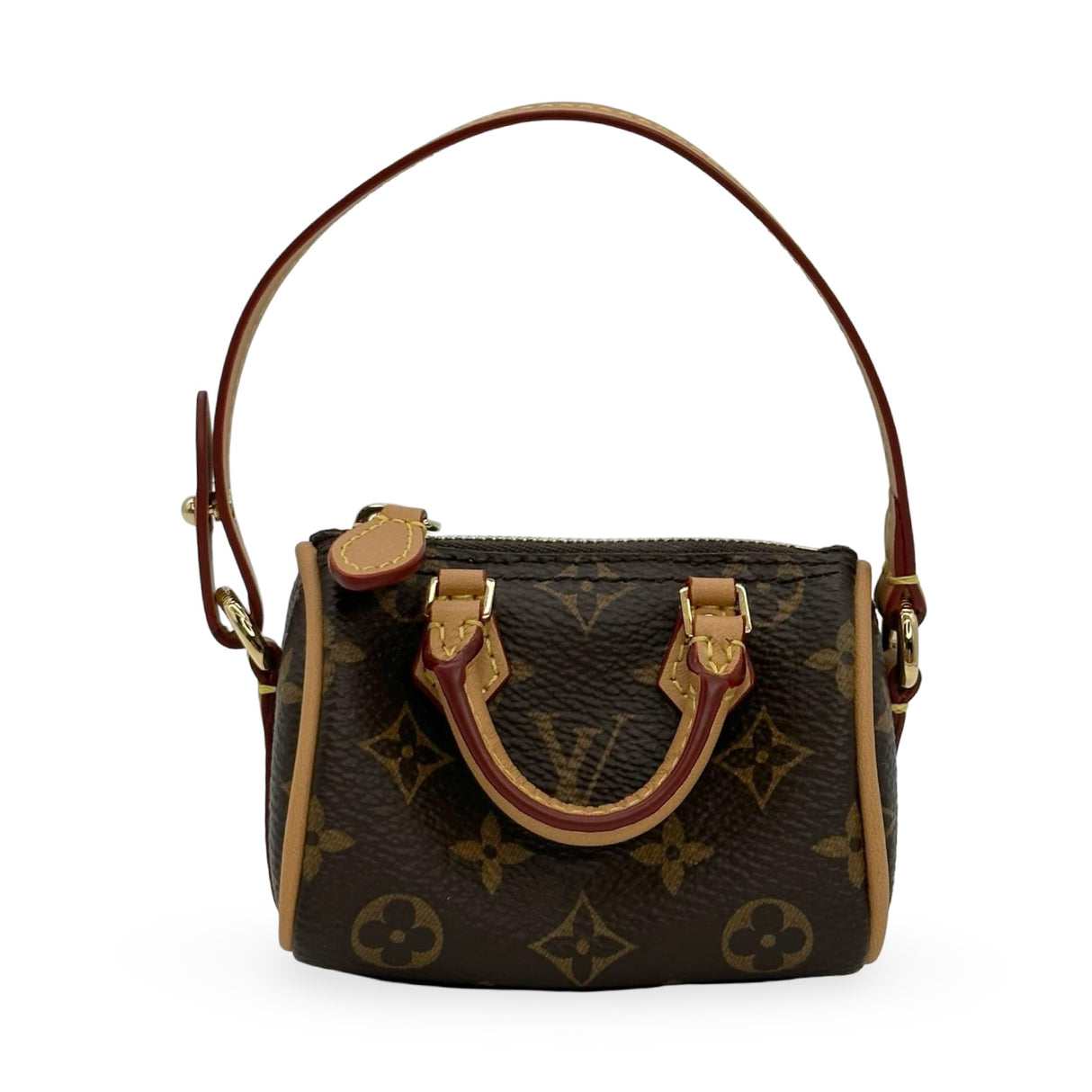 LOUIS VUITTON: Monogram Micro Speedy Bag Charm