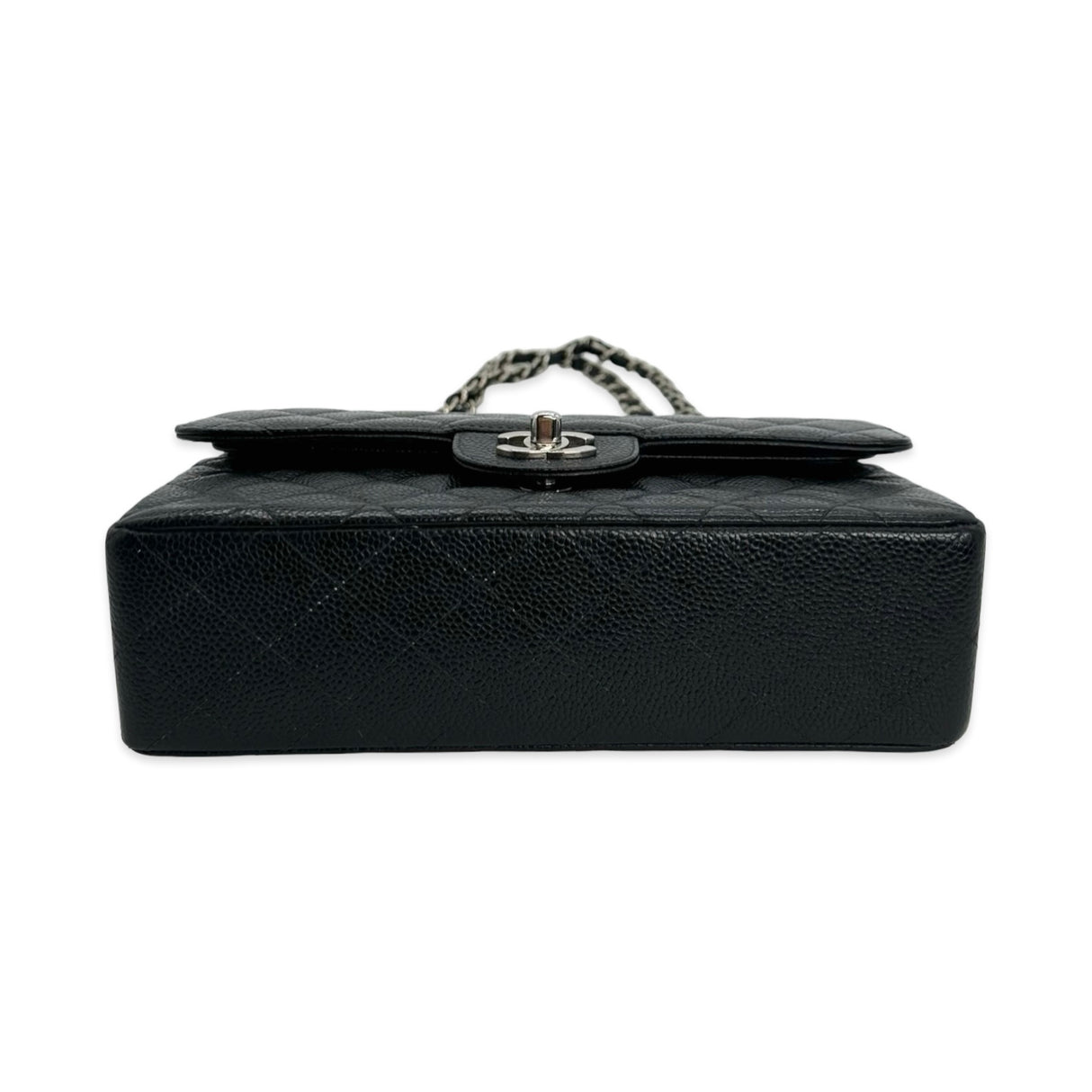 CHANEL: Quilted Caviar Small Classic Double Flap