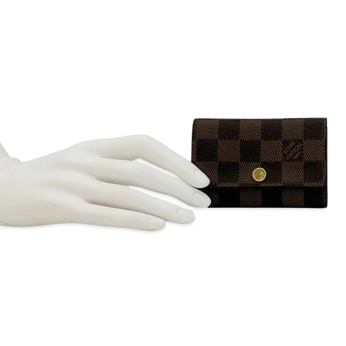 LOUIS VUITTON: Damier Ebene 6 Key Holder