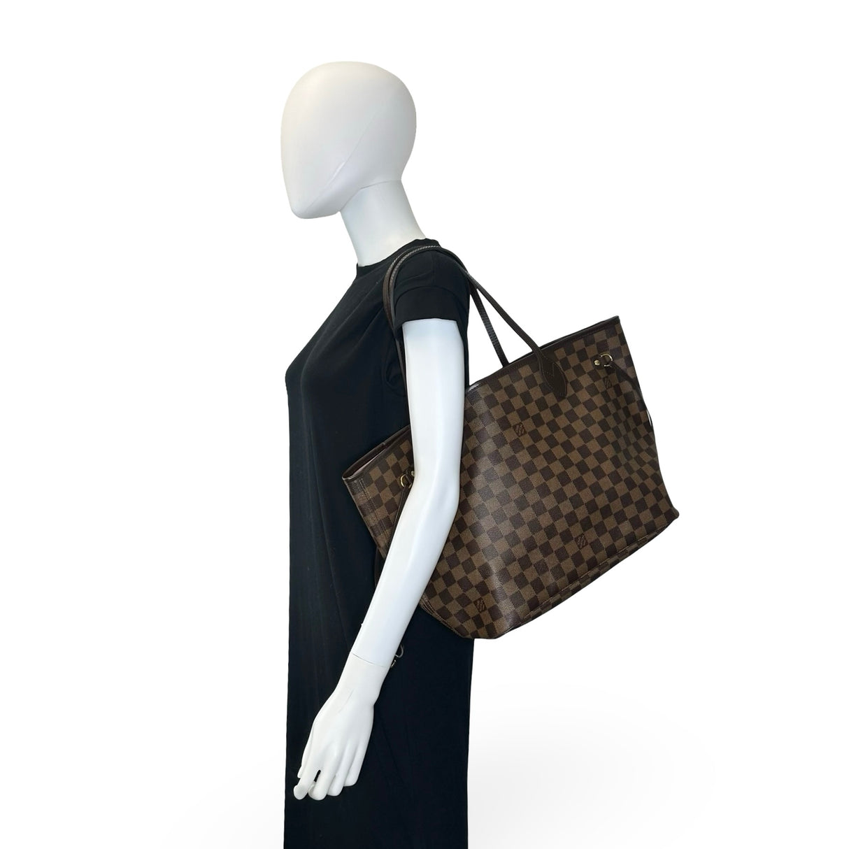 LOUIS VUITTON: Damier Ebene Neverfull MM
