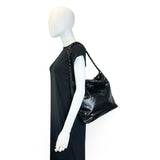 CHANEL: Quilted Calfskin So Black Small 22
