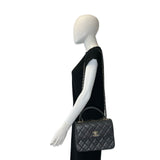 CHANEL: Quilted Lambskin Small Trendy Top Handle Flap Bag