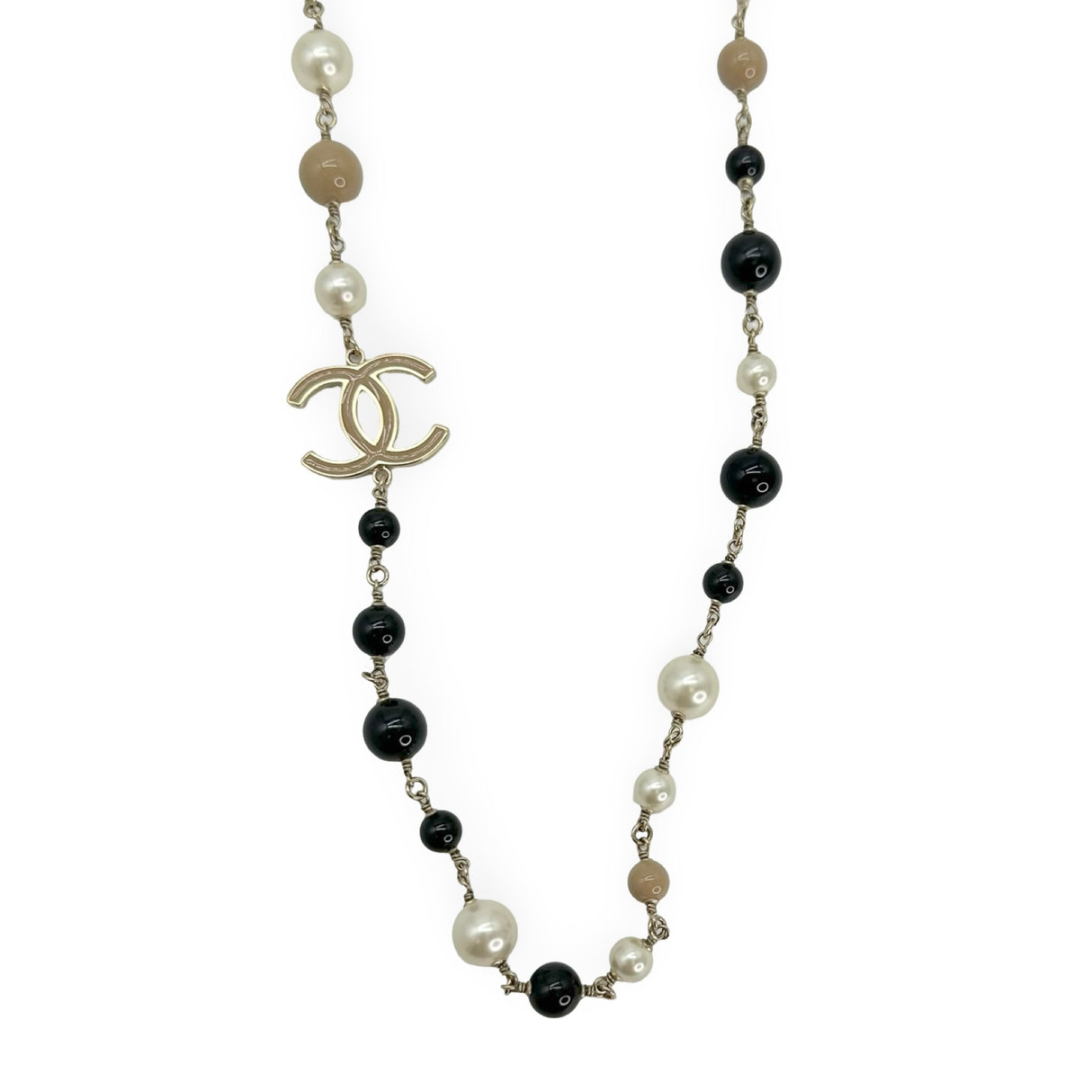 CHANEL: 100th Anniversary CC Enamel Beaded Long Necklace