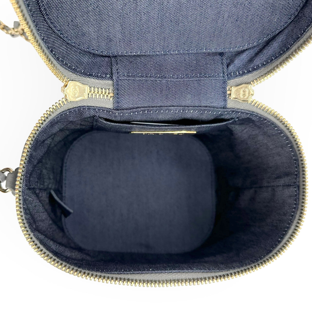 CHANEL: Calfskin Timeless CC Vanity Case