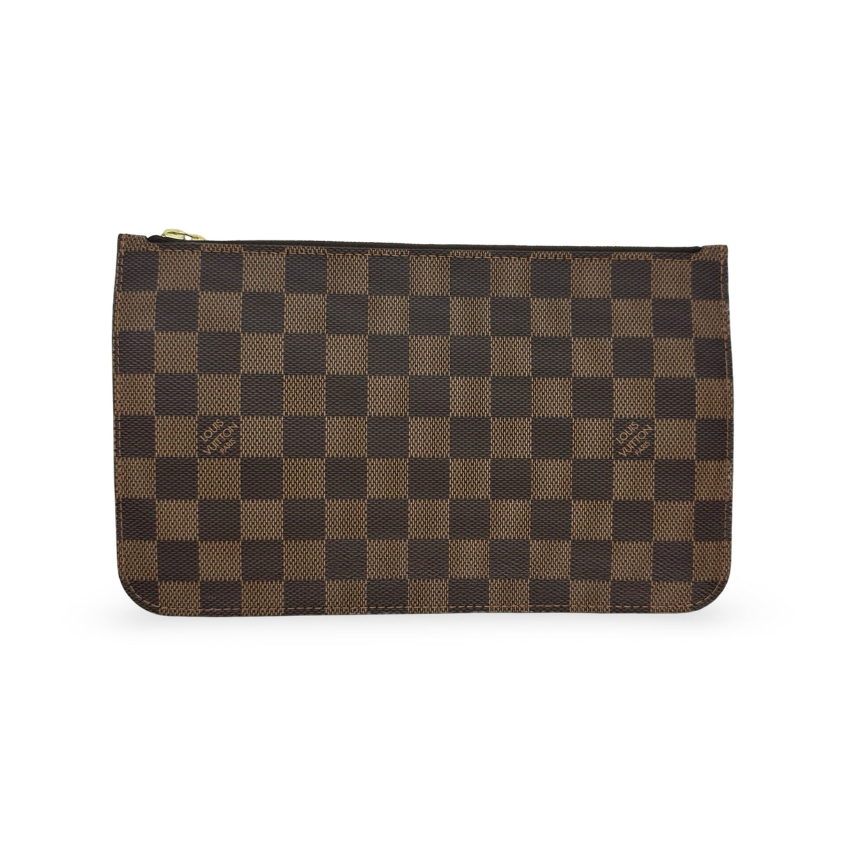 LOUIS VUITTON: Damier Ebene Neverfull Pochette