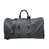 LOUIS VUITTON: Monogram Eclipse Keepall Bandouliere 55