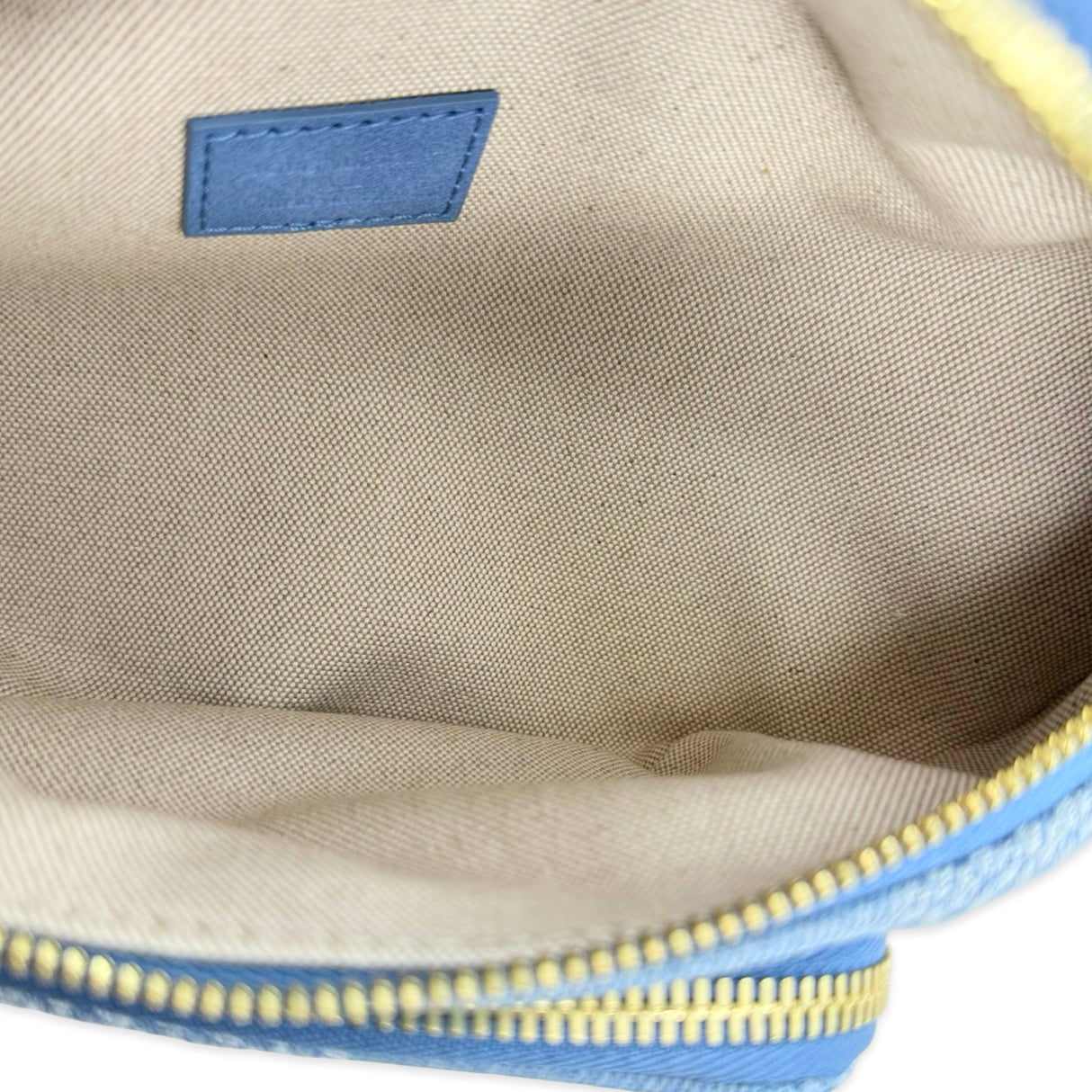 LOUIS VUITTON: Damier Denim Rush Bumbag