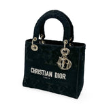 CHRISTIAN DIOR: Lace Canvas Medium Lady D-Lite