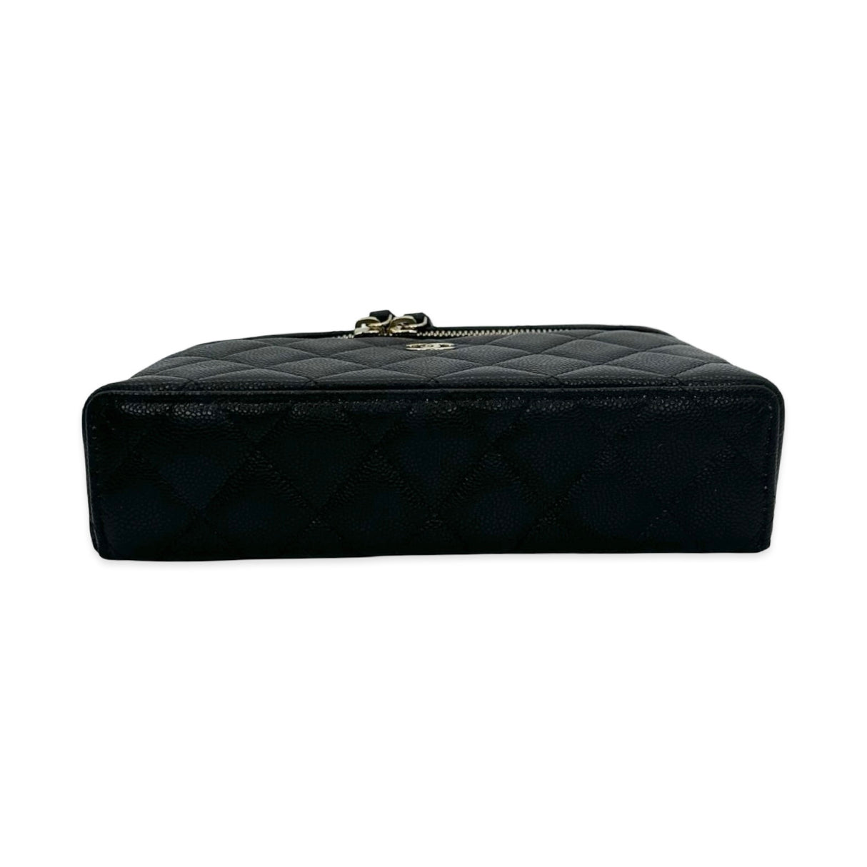 Quilted Caviar Slim Vanity Case