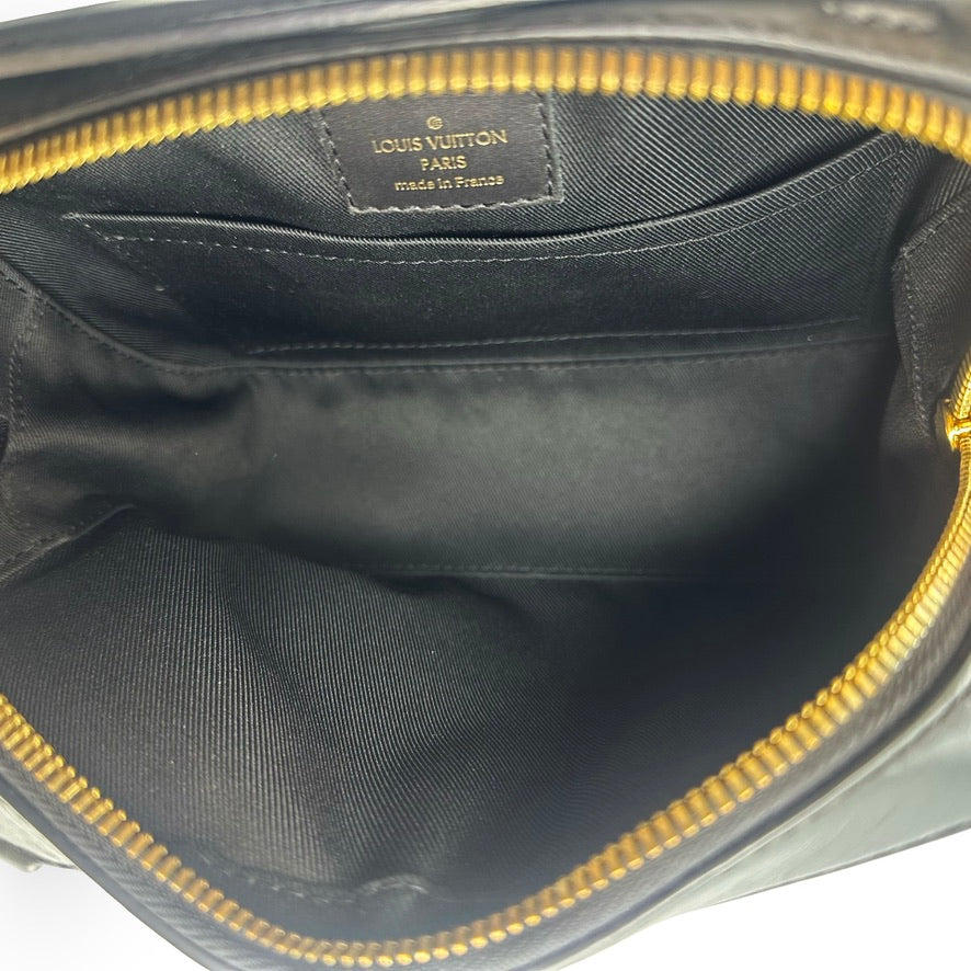 LOUIS VUITTON: Damier Ebene Santa Monica Crossbody