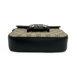 GUCCI: GG Supreme Small Horsebit 1955 Flap Bag